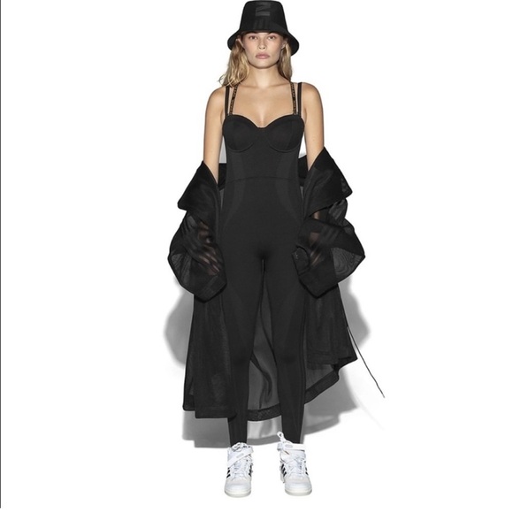 ❌SOLD❌NWT Adidas x Ivy Park Knit Catsuit Black Size L - Picture 4 of 12